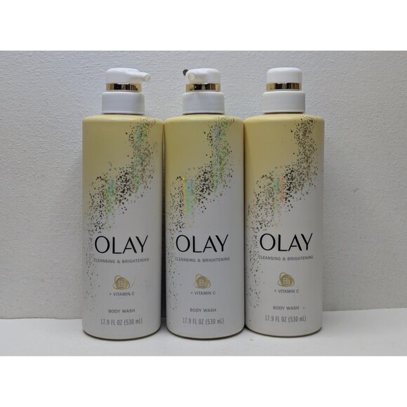 Olay Body Wash Vitamin C Vitamin B3 Cleansing & Brightening 17.9oz New x3 Lot - Picture 1 of 2
